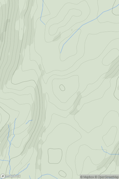 Thumbnail image for Middle How [Lake District S] showing contour plot for surrounding peak